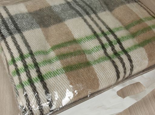 Одеяло п/шерсть 30% 140*200 "Клетка" пл 420