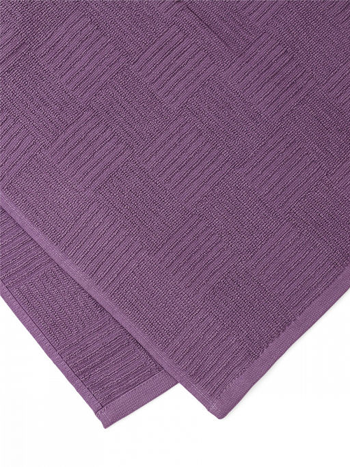 Простыня махровая жаккардовая 150x200 фиолетовый махровая ткань, хлопок - Denastia фото 3