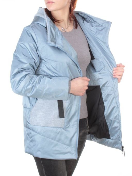 22-307 LT. BLUE Куртка демисезонная женская AKiDSEFRS (100 гр.синтепона) - Фабричный китай фото 8