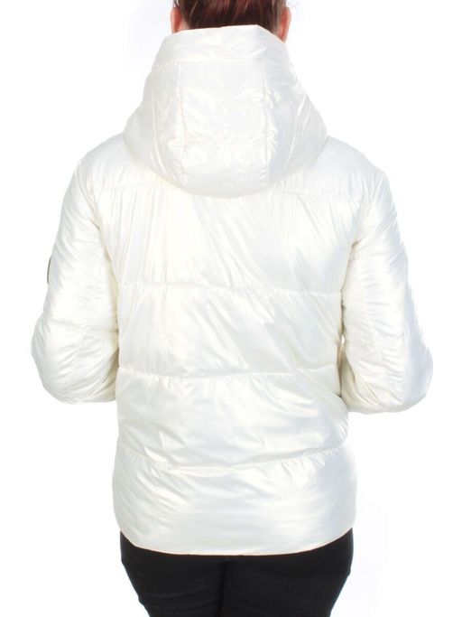 8262 WHITE Куртка демисезонная женская BAOFANI (100 гр. синтепон) - Фабричный китай фото 5