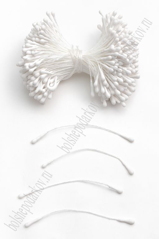 Тычинки для цветов матовые (SF-7035) белый