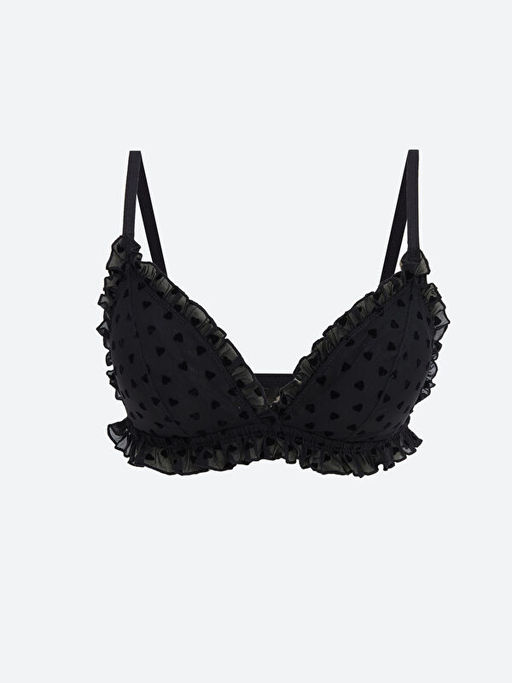 Balensiz Dolgusuz Desenli Fantezi Bralet