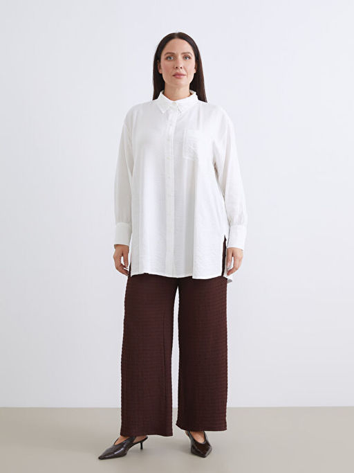 Beli Lastikli Dokulu Kad?n Pantolon