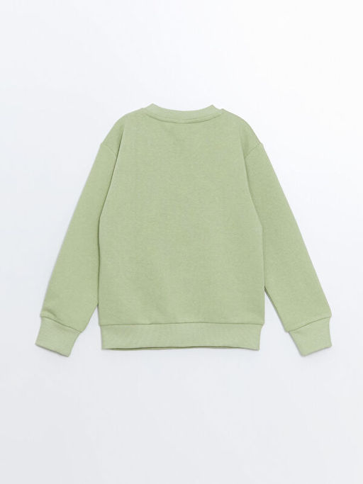 Bisiklet Yaka Basic Uzun Kollu Erkek ?ocuk Sweatshirt - Waikiki фото 3