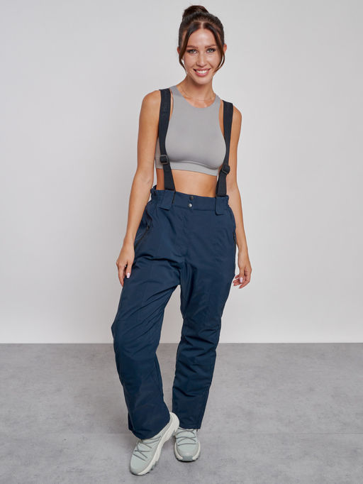 Горнолыжный костюм женский большого размера зимний бирюзового цвета 03960Br - Chunmai фото 19