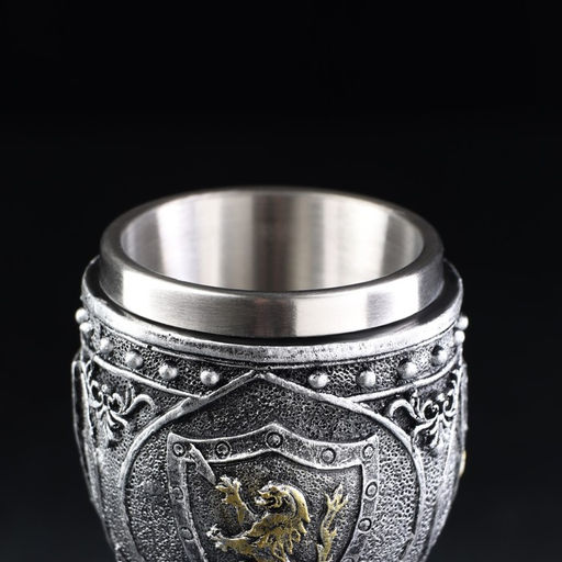 Бокал средневековый «Герб», 200 мл, нержавеющая сталь, серый