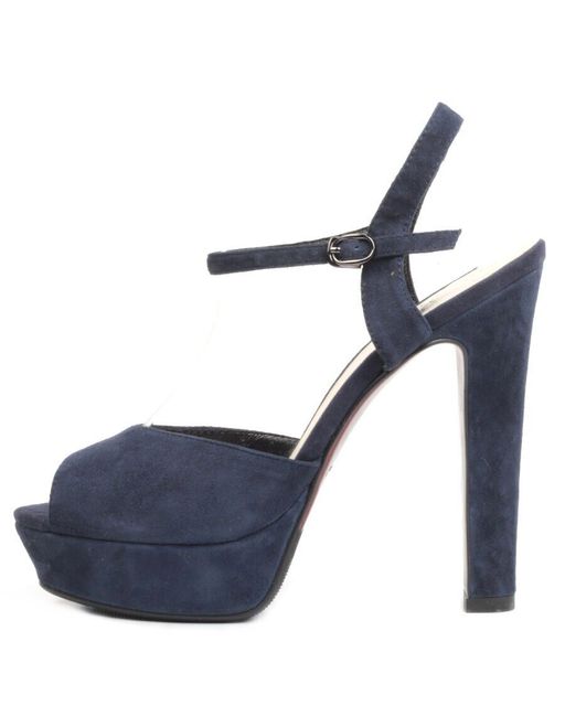 06-87U BLUE Туфли женские (натуральная замша) - Фабричный китай фото 12