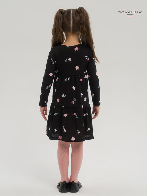 Платье Тиана тюльпаны на черном - Sovalina фото 22