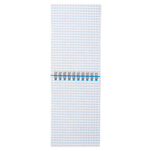 Блокнот А6, 80 листов в клетку на гребне Calligrata, пластиковая обложка, синий  фото 3