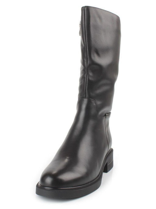 Z4225M BLACK Сапоги зимние женские (натуральная кожа, натуральный мех)