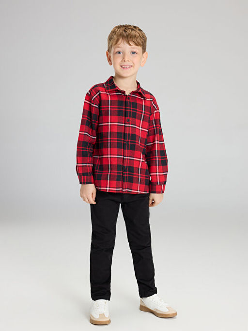 Ekose Erkek ?ocuk Oduncu G?mlek