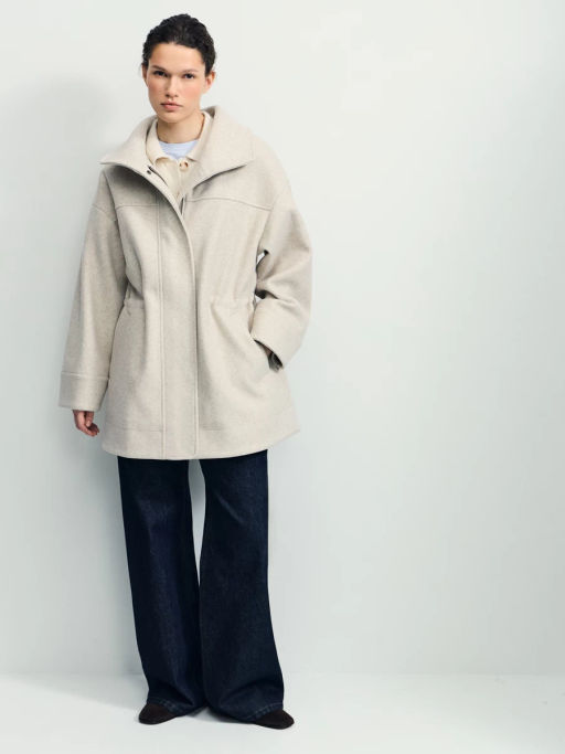 Парка из пальтовой ткани на кулиске / Zarina  фото 3