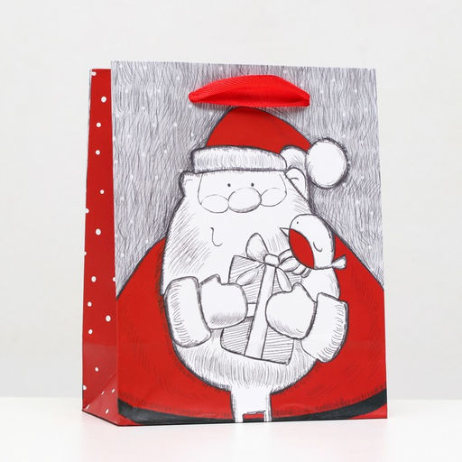 Цена за 12 шт. Пакет ламинированный Подарки Деда Мороза 11,5 х 14,5 х 6 см - Simaland фото 3