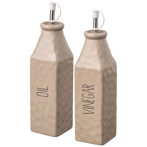 НАБОР ЕМКОСТЕЙ ДЛЯ МАСЛА И УКСУСА ИЗ 2 ПР. КОЛЛЕКЦИЯ CRUMPLED 400 МЛ 6,5Х6,5Х24,5 СМ