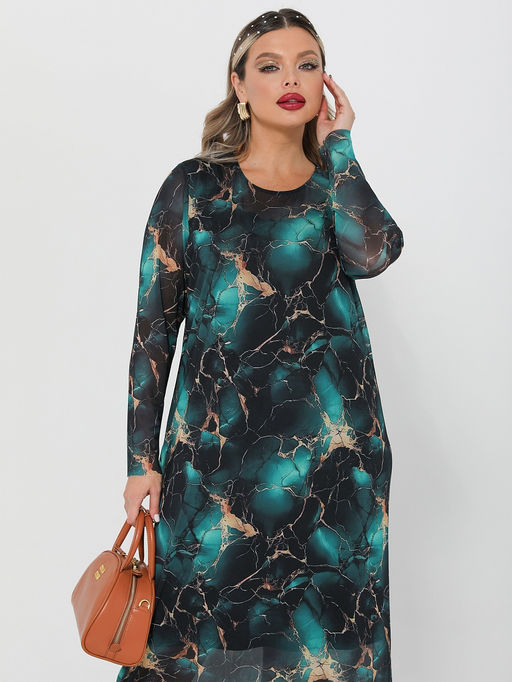 Платье Глория 0240-2амх морская глубина