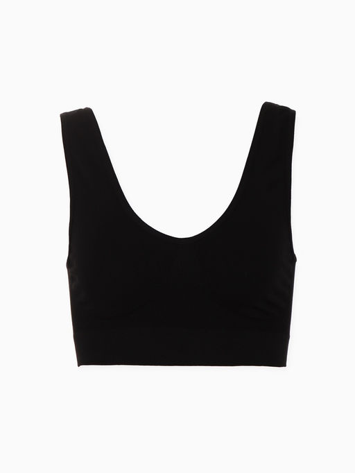 Топы бесшовные MINAKU, набор 3 шт., размер 48, цвет белый, чёрный, бежевый