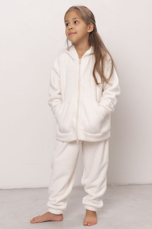 Толстовка детская из теплой плюшевой ткани 6711K-35024.1H-121 - Almando melado фото 2