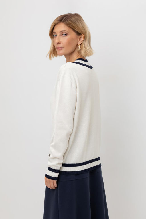 ЕВ 30204/молочный джемпер жен