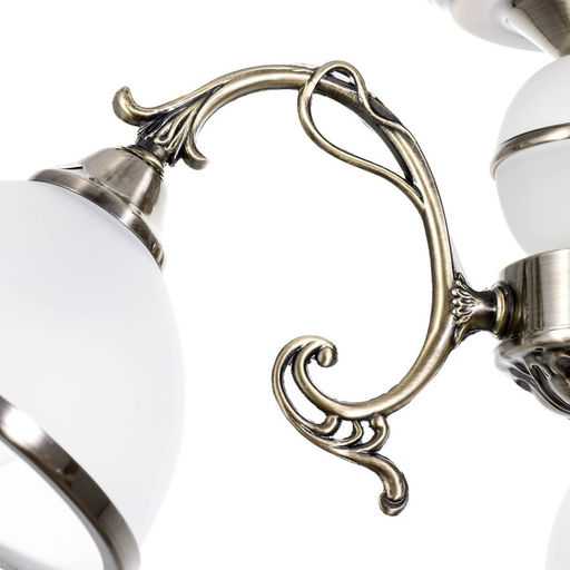 Светильник потолочный «28066/3AB WT» ЭкономСвет, 3×40 Вт, E27, белый, 28×48×50 см