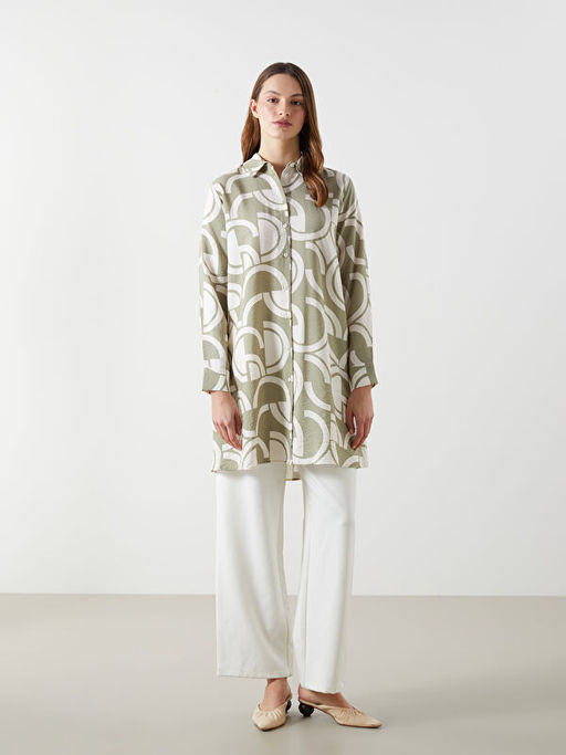 Desenli Kad?n G?mlek Tunik