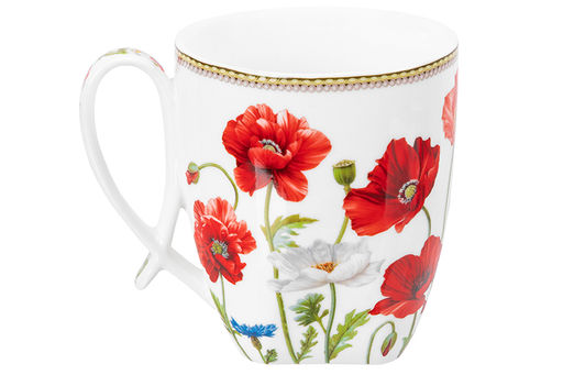 Кружка 300 мл 11*8,3*9,5 см Маки, фарфор NEW BONE CHINA - Elan gallery фото 5