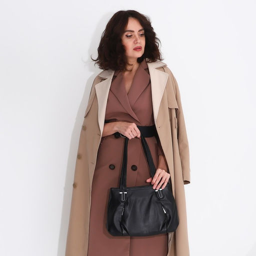 Сумка-тоут на молнии, цвет чёрный - Simaland фото 6