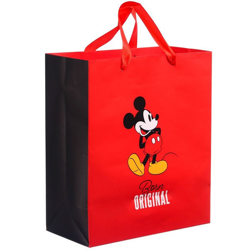 Пакет ламинированный вертикальный, 23 х 27 х 11 см Born original, Микки Маус - Disney фото 2