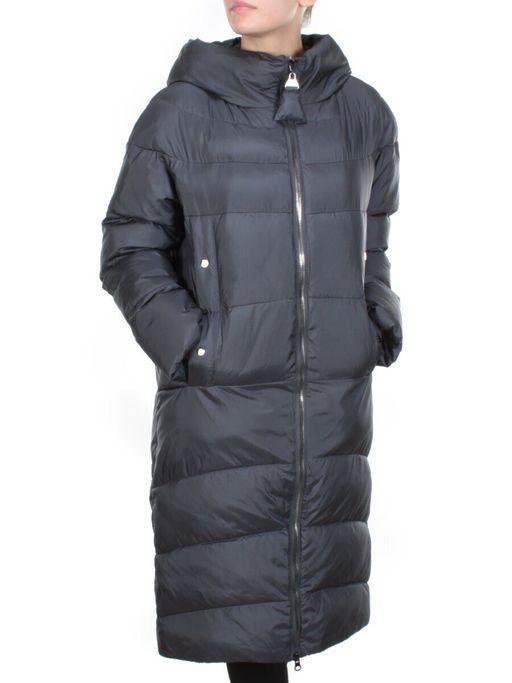 2116 DARK GRAY Пальто зимнее женское MELISACITI (200 гр. холлофайбера)