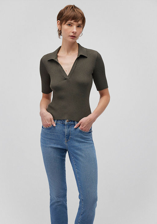 Haki Polo Triko - Mavi фото 2