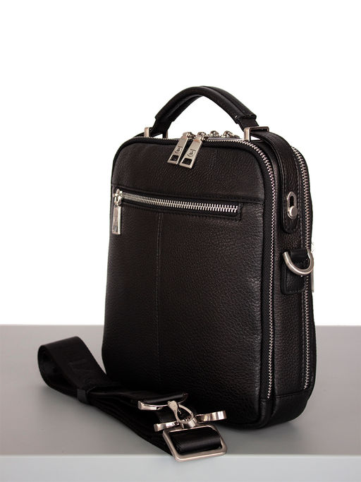 LACCOMA сумка 3768-4-черный натуральная кожа