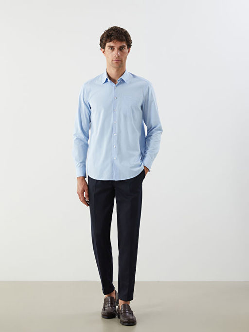 Regular Fit Uzun Kollu Poplin Erkek G?mlek