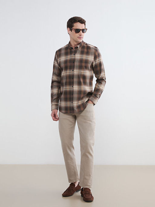 Regular Fit Ekose Erkek G?mlek