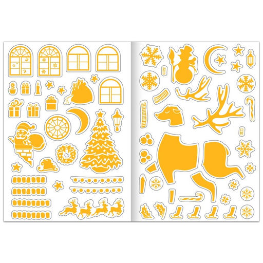 Волшебные картинки Снеговик. Светятся в темноте, 4 аппликации, 12 стр. - Буква-ленд фото 5