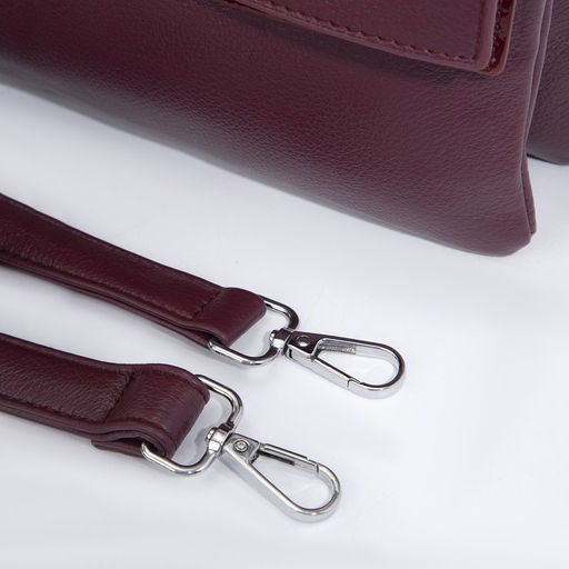 Сумка-мессенджер на молнии, цвет бордовый - Simaland фото 6