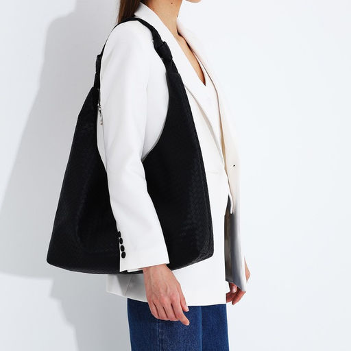 Сумка-шопер, наружный карман, цвет чёрный - Simaland фото 3