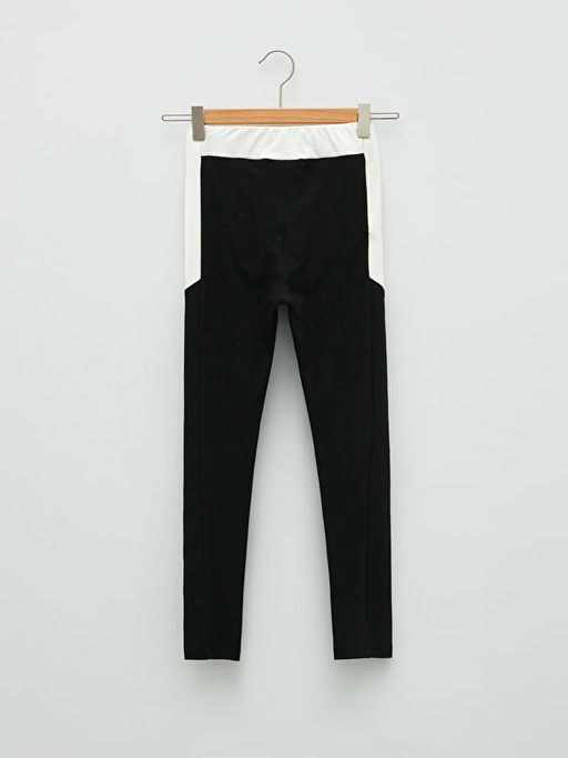 Beli Lastikli Bask?l? Pamuklu K?z ?ocuk Uzun Tayt - Waikiki фото 2