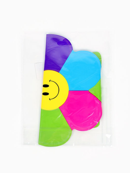 Цена за 2 шт. Воздушный шар полимерный 16" "Цветик семицветик со стебельком" набор 5 штук