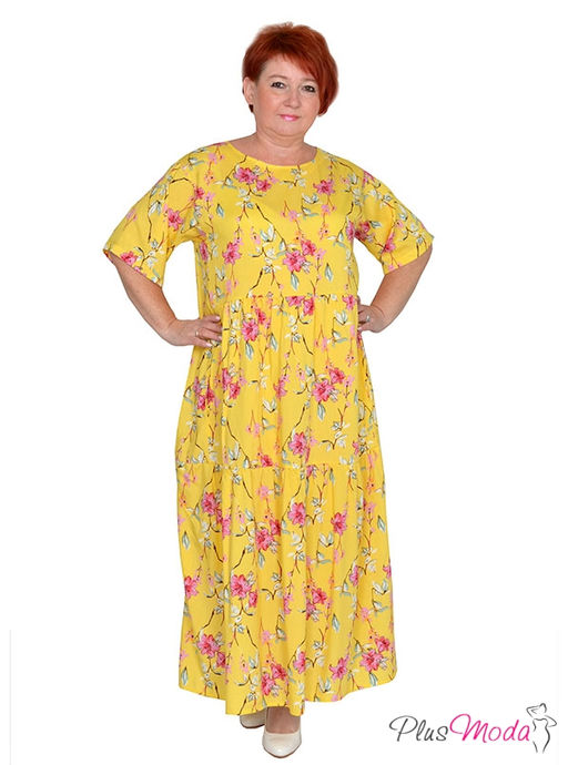 Платье Модель №1458 размеры 44-84 - Plusmoda фото 3