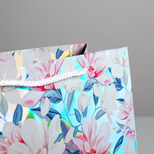 Пакет подарочный голографический, упаковка, Dreams come true, 32?26?12 см