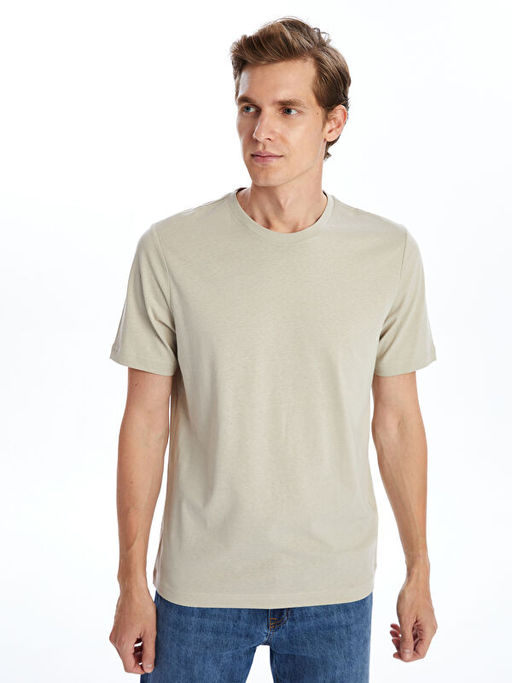 Bisiklet Yaka Penye Erkek Ti??rt