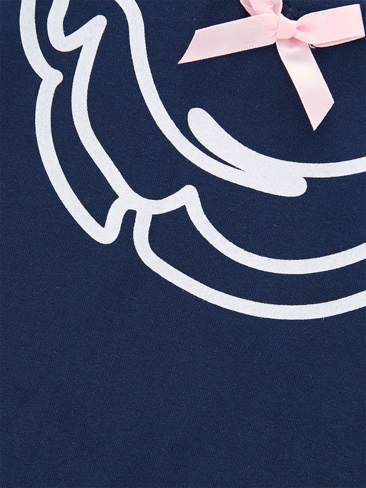Футболка с принтом для девочки UD 0670 синий - Mini maxi фото 4