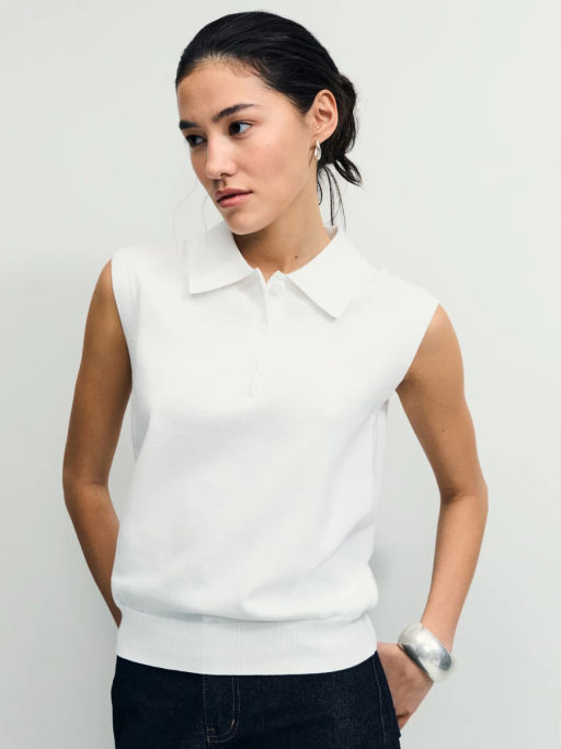 Поло без рукавов из хлопка ZR2604013302-1 / Zarina