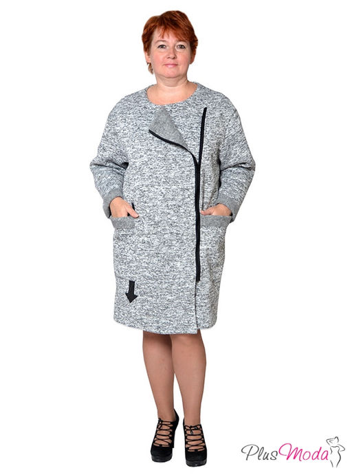 Пальто двубортное Модель №139 размеры 52-74 - Plusmoda фото 2