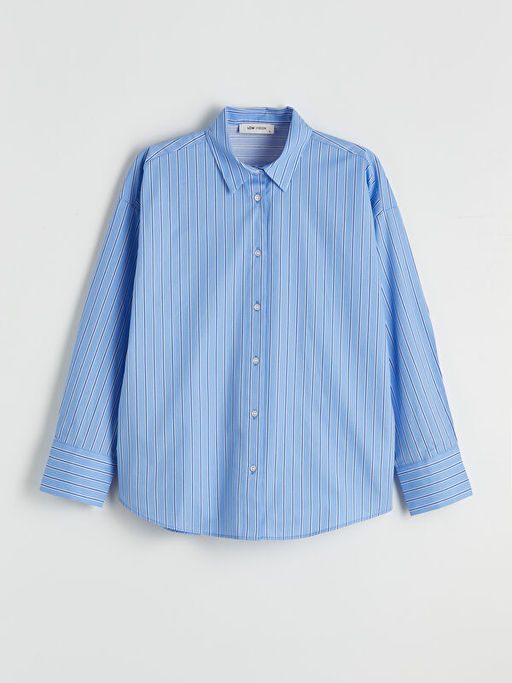 ?izgili Oversize Poplin Kad?n G?mlek