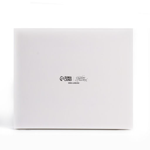 Цена за 5 шт. Коробка под 4 конфеты и шоколад с ячейками «Белая» 18.8 х 15.7 х 3 см