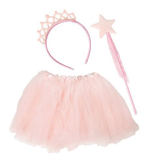 Костюм "Принцесса": юбка, ободок - корона, волшебная палочка (КРК-5779) розовый