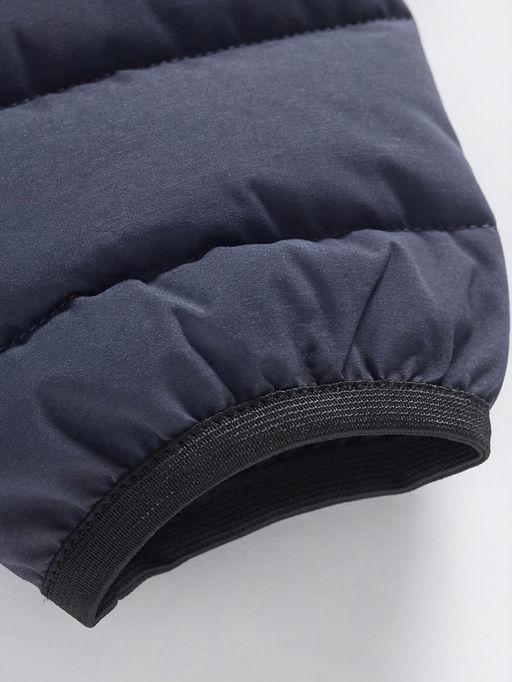 Куртка мужская стёганая с капюшоном с графеновой подкладкой темно-синего цвета 9623_1TS