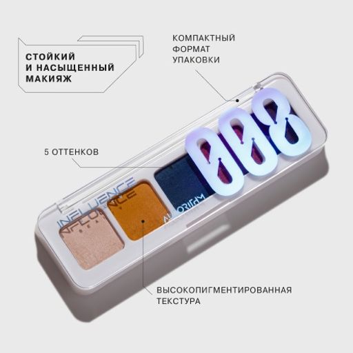 Influence Beauty Палетка теней мини Color algorithm/Eyeshadow mini-palette тон/shade 03