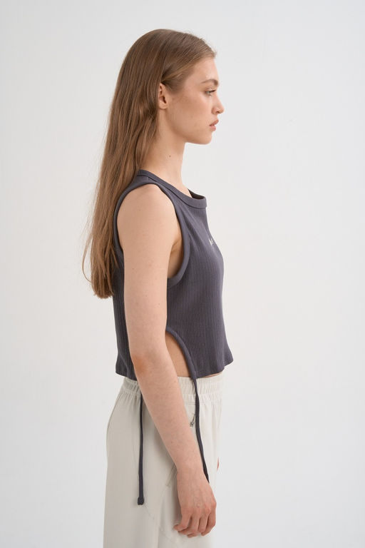 Майка трикотажная Серый ANTA SKATE Knit Tank  фото 3