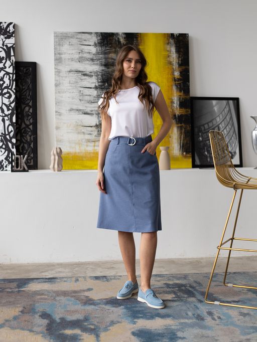 юбка ЛЕН С ВИСКОЗОЙ - Трика фото 4